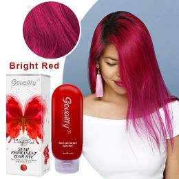 Colour 200ml Semi Permanent Red Hair Dye Fashion Styling Hair Colour Long Lasting Hair Tinting Cream Conditioner
