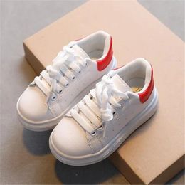 2023 Children White Shoes Fashion Anti-slip Kids Girls Boys Athletic Shoes Lightweight Breathable Child Casual Sneakers