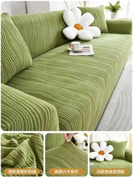 Chair Covers Elastic Jacquard L-Shaped Sofa Stretchy Couch Cover For 1/2/3/4 Seats Slipcover Futon Protector Thickend Armchair