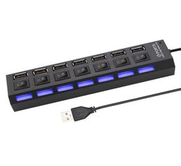 USB Hub 20 Multi USB Splitter Hub Use Power Adapter 47 Port Multiple Expander 20 USB Hub with Switch for PC3335261