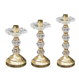 Candle Holders Glass Holder Creative Wedding Metal Candlestick Table Centrepiece For Valentine's Day Dining Room Living El Decor