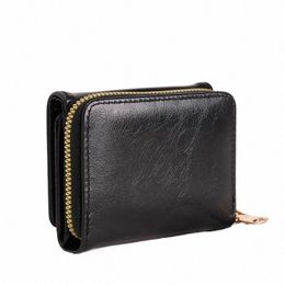 1pc Ladies' Short Wallet Lightweight Fi Suitable For Work & Busin ID Card Credit Card For Christmas Gift For Young Girl c6XO#