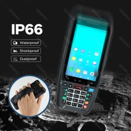 4G Handheld PDA Android 10 Barcode QR 1D 2D Scanner With Keyboard POS Terminal NFC Reader Data Collector WiFi 4G Bluetooth GPS