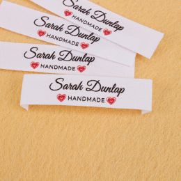Gravestones Clothing Labels, Washable, Cotton, Custom Tags, Personalized Name, Handmade, Sewing Gift, 12mm X 60mm, with Love (md5262)