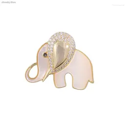 Brooches 1PC Fashion Small Lucky Elephant Brooch Women And Men Unisex Pin Cute Animal Jewelry Gift Accessories