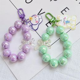 Crystal Heart Lanyard for Anti-Lost for Mobile Phone Case Wrist Strap Car Keychain Cute Phone Charm