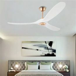 Ceiling Fan 42 52 60 70 Inch 3 Wooden Blade Decorative Ceiling Fan Without Lights Ventilator Fan Lamp Remote Control 6 Speeds
