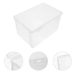 Plates Bread Storage Box Metal Trash Can With Lid Fruit Container Toast Plastic