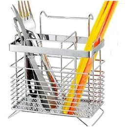 Kitchen Storage Organiser Rack Stainless Steel Dish Cutlery Drainer Drying Tray Utensil