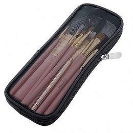 makeup Brush Travel Case Cosmetic Toiletry Bag Organiser for Men Women Beauty Tools Mesh Dopp Kit Pouch W Storage Accories n56N#