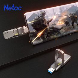 Netac 128gb 256gb USB 3.2 Gen2 Flash Drive US5 Encrypted USB Disc Type C Pendrive 512gb 1tb SSD USB Stick Memory