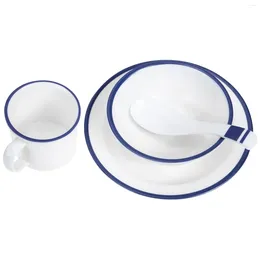 Dinnerware Sets Melamine Chinese Tableware Containers Plates And Bowls Restaurant Serving Kitchen Soup Cup