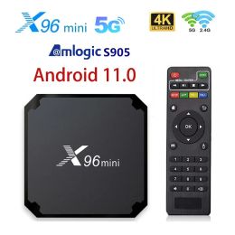 X96 Mini 5G Smart TV Box Android 11.0 Amlogic S905W2 2.4G/5G WIFI Bluetooth X96mini 4K Media Player VP9 H.265 Set Top Box 2G+16G