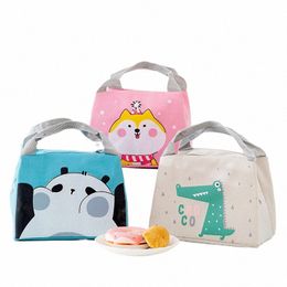 cute Carto Lunch Box Girls for School Child Portable Waterproof Lunch Bags Women Aluminium Foil Thermal Picnic Food Cooler Bag I6co#