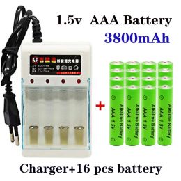 100% New 3800mAh AAA Alkaline Battery AAA rechargeable battery for Remote Control Toy Batery Smoke alarm with charger