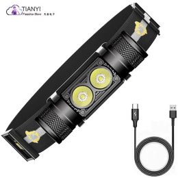 Waterproof quick detachable USB direct charge super bright MINI LED charging headlamp strong light mining light 18650 battery