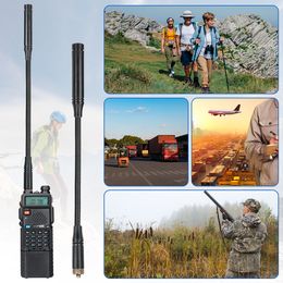 Baofeng UV-25 Gooseneck Tactical Antenna SMA-Female Dual Band VHF UHF Goose Tube For UV-5R UV-21 PRO Quansheng UV-K5 Ham Radio