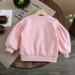 Girls Shirts 2023 Autumn Spring Tops for Kids Long Sleeve Children Sweatshirts Lace Toddler Sweater Baby Outfits Clothing
