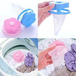 New Floating Hair Filtering Mesh Washing Machine Hair Removal Device Cleaning Ball Net Pouch Household Clothes Cleaning Artifact