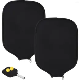 Outdoor Bags 1 Pc (Black) Pickleball Racket Cover Storage Bag Fits USAPA Standard And Extended Rackets