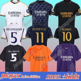 23 24 VINI JR BELLINGHAM Version 2023 2024 Soccer Jerseys REAL MaDriDS CAMAVINGA TCHOUAMENI VALVERDE ASENSIO MODRIC football shirt men kids kits