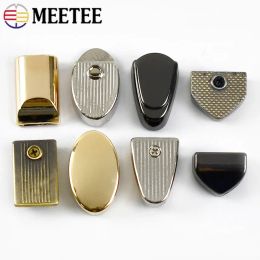 Meetee 10/30Pcs Metal Zipper Tail Clip Buckles Bags Zippers End Stopper Screw Plug Lock DIY Leather Crafts Hardware Accessories