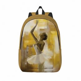 ballet Painting Backpack Art Gymnast Daily Backpacks Male Streetwear High School Bags High Quality Durable Rucksack y21c#