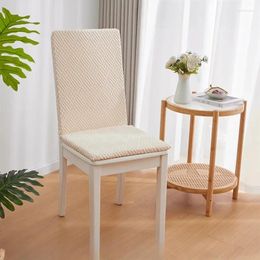 Chair Covers Elastic Adjustable Set Dining Room Stretch Jacquard Spandex Seat Slipcover Removable High Back Chairs Cover