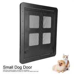 Cat Carriers Pet Dog Screen Door Home Lockable Sliding Magnetic Self-Closing Fence Locking Function Gate