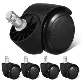 5 Pcs Heavy 2-inch Lead Screw 8*13 Movable Swivel Caster 5pcs Office Gamer Chair Wheels Polyurethane (pu)