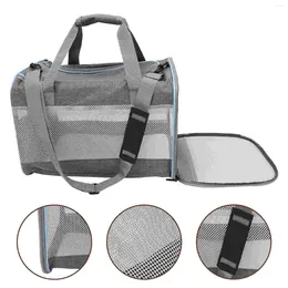 Cat Carriers Container Cats Travel Carrier Small Breathable Bag Soft Sided Mesh Pet Carrying Pouch Pets