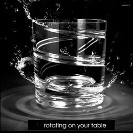 Wine Glasses Rotating Whiskey Glass Old Fashioned For Drinking Bourbon Cocktails Or Tea Whisky 280ml