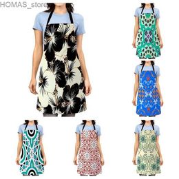 Aprons Aesthetic Women kitchen apron original Children Waterproof girl custom man waiter work apron oil proof mandala vintage Persia Y240401CIWG