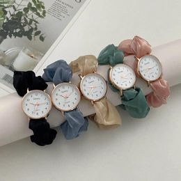 Wristwatches Stylish Creative Ribbon Digital Watch Little Fairy Personality Student Girl Without Clasp Bracelet