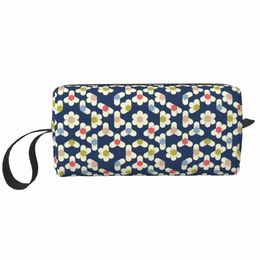 he Loves Me Blueberry Makeup Bag for Women Travel Cosmetic Organiser Cute Orla Kiely Storage Toiletry Bags Dopp Kit Case Box H4oO#