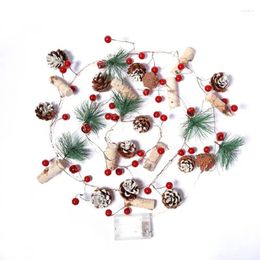 Strings Pine Cone Light String Red Bright Add A Sense Of Life Ceremony Creating Festive Atmosphere Energy-saving Lighting Decoration