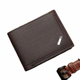 foldable Wallets Man Picture Coin Slim Purses Busin Mey Credit ID Cards Holders Vintage Protecti Capacity Bags V4Dn#