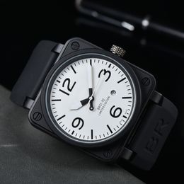 mens watches with Box Stainless Steel Multi-dial Waterproof Luminous Classic Generous Rubber Strap Designer Watches Mechanical wristwatches Bell black watch 43mm