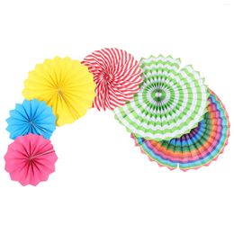 Decorative Figurines Paper Fan Flower Party Hanging Decoration Decorations Fans Props Wedding