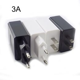 5V 1A 2A 3A Travel USB Adapter Phone Charger Power Supply Adapter Wall Desktop Charging Power Bank EU/US/AU Plug N11 black white