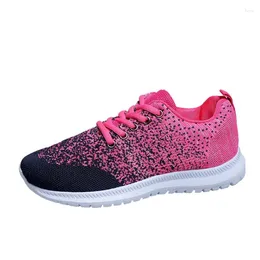 Casual Shoes Summer Sneakers For Women Breathable Mesh Vulcanised Female Lace Up Trainers Ladies Lightweight Tenis Feminino