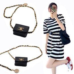 Mini Designer Waist Chain Bag Handbag Girl Shoulder Bags For Kids Girls PU Leather Coin Purses Saddle Bag Luxury Baby Crossbody Bag