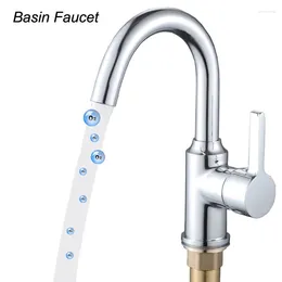 Bathroom Sink Faucets 1PC Copper Basin Faucet Single Hole And Cold Mixed Electroplating Handle Washbasin Tap