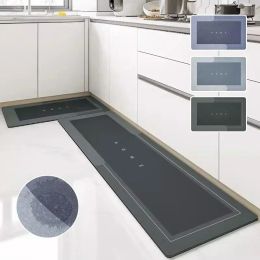 Anti-Slip Kitchen Mat Diatomite Super Absorbent Long Rug Kitchen Mats for Floor Long Strip Carpet Entrance Doormat Bath Rugs