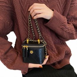 ellovado Rhombus Pattern Mini Box Bag For Women Luxury Designer 2024 New Shoulder Chain Bags Ladies Fi Crossbody Hand Bags k2Ik#