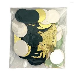 Party Decoration Decorative Wall Sticker Colorful Birthday Confetti Set For Table Green Golden Black Round Men Women