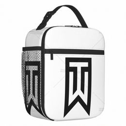 custom Golf Logo Reusable Lunch Bag Warm Cooler Insulated Lunch Box with Pocket for Men Women Student School Trip Picnic 96W8#