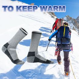 2Pair Winter Merino Warm Thick Wool Ski Socks Outdoor Sports Skiing Men Women Thermal Socks Snowboard Hiking Thicken Soft Socks