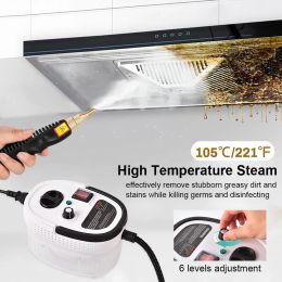 Steam Cleaner 2500W High Pressure Temperature Steam Cleaning Machine For Air Conditioning Kitchen Hood Home Car Steaming Cleaner