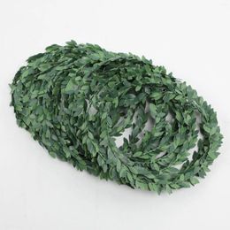 Decorative Flowers Wire Wreath Green Leaf Accessories Material Leaves Rattan